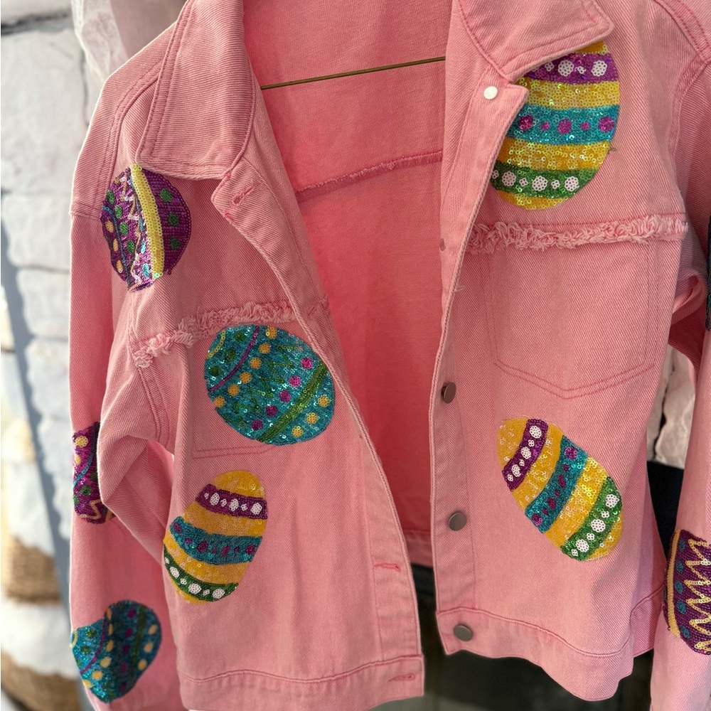 Colorful Kids Jacket with Embroidered Patches